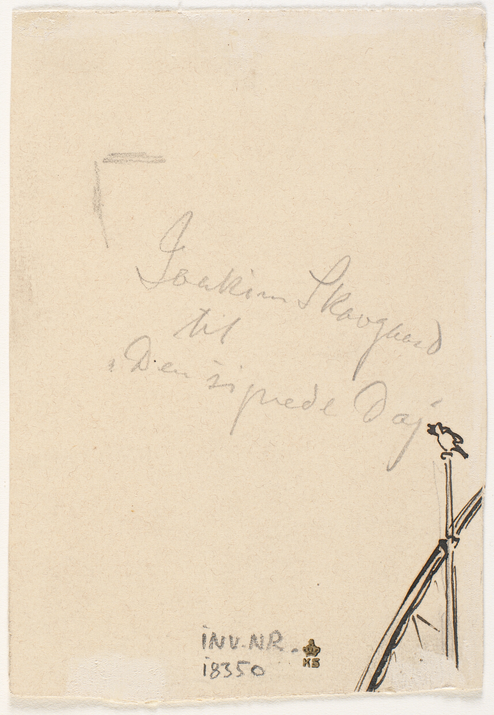 top af mast med fugle og skrå rå